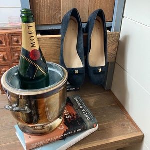 Kate Spade Black Suede Pumps